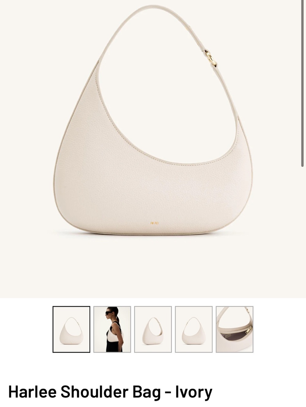 JW PEI Harlee Shoulder Bag - Ivory